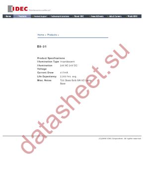 B5-31 datasheet  
